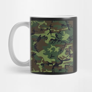 Green Woodland Military Camo Mug